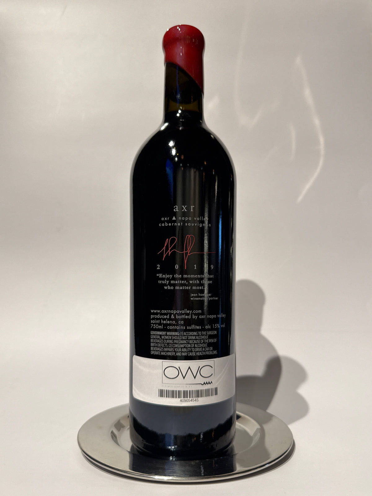 2019 AXR Napa Valley Cabernet Sauvignon